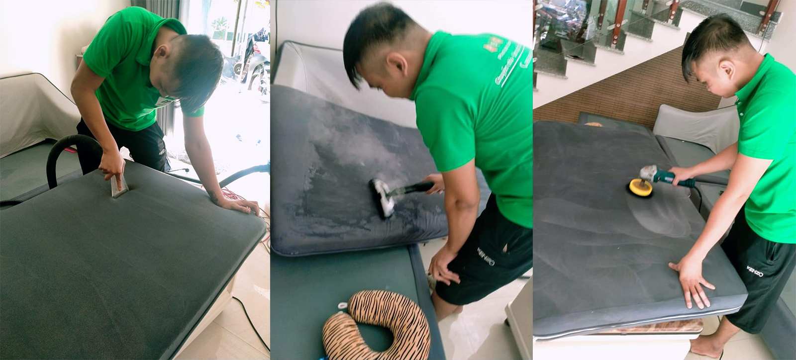 GIẶT GHẾ SOFA CÔNG NGHỆ HƠI NƯỚC NÓNG AIR WASH - 5 IN 1 TẠI NHÀ